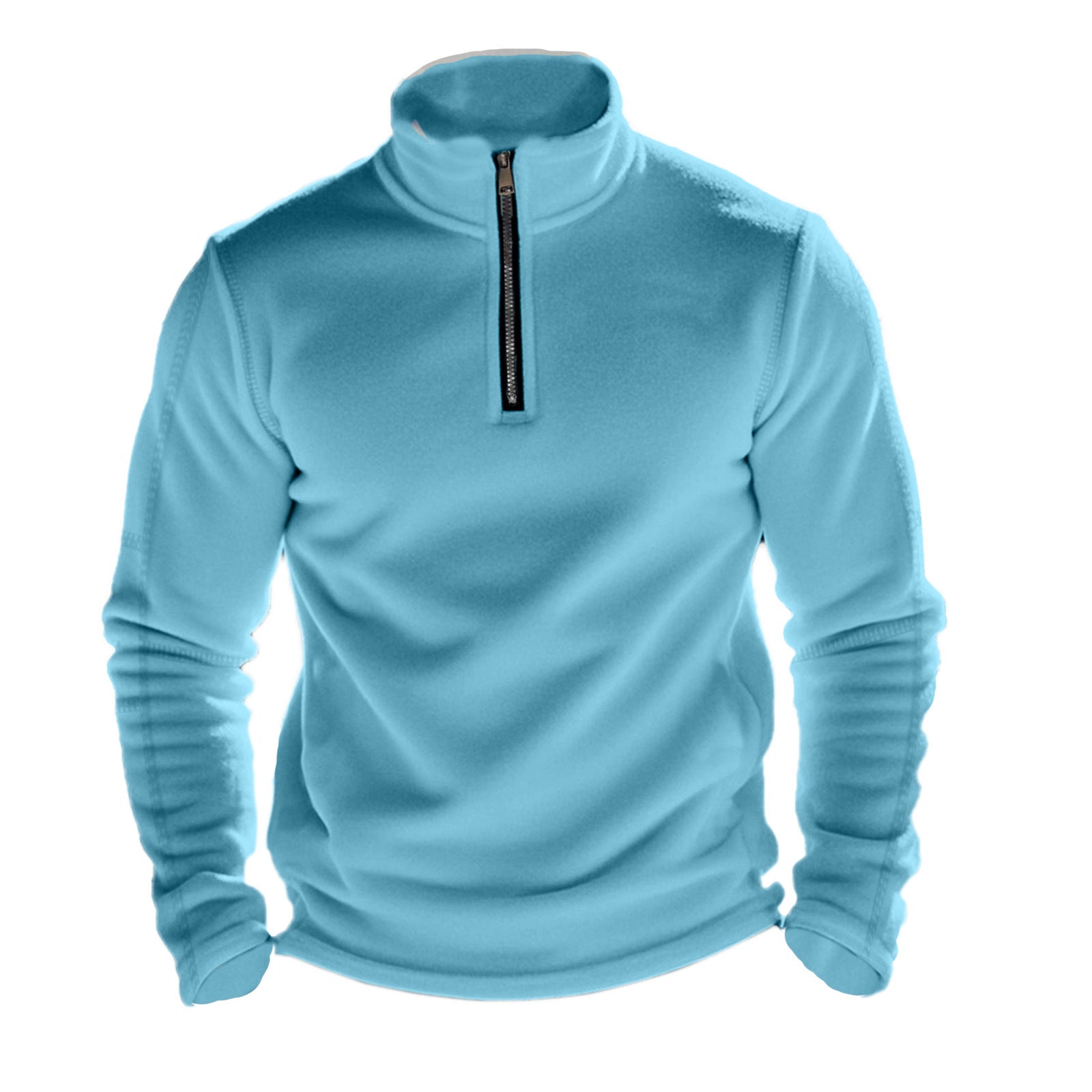Herren Fleece Pullover mit Stehkragen Krohn-e
