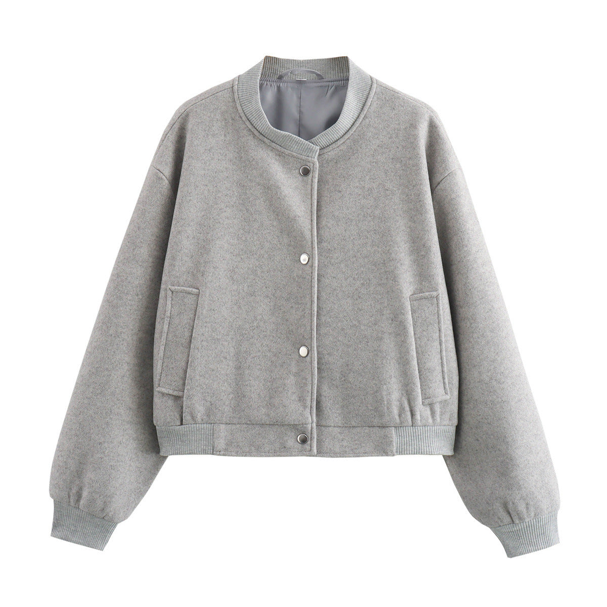 Damen Übergangsjacke mit weichem Wollmaterial und praktischen Taschen Krohn-e