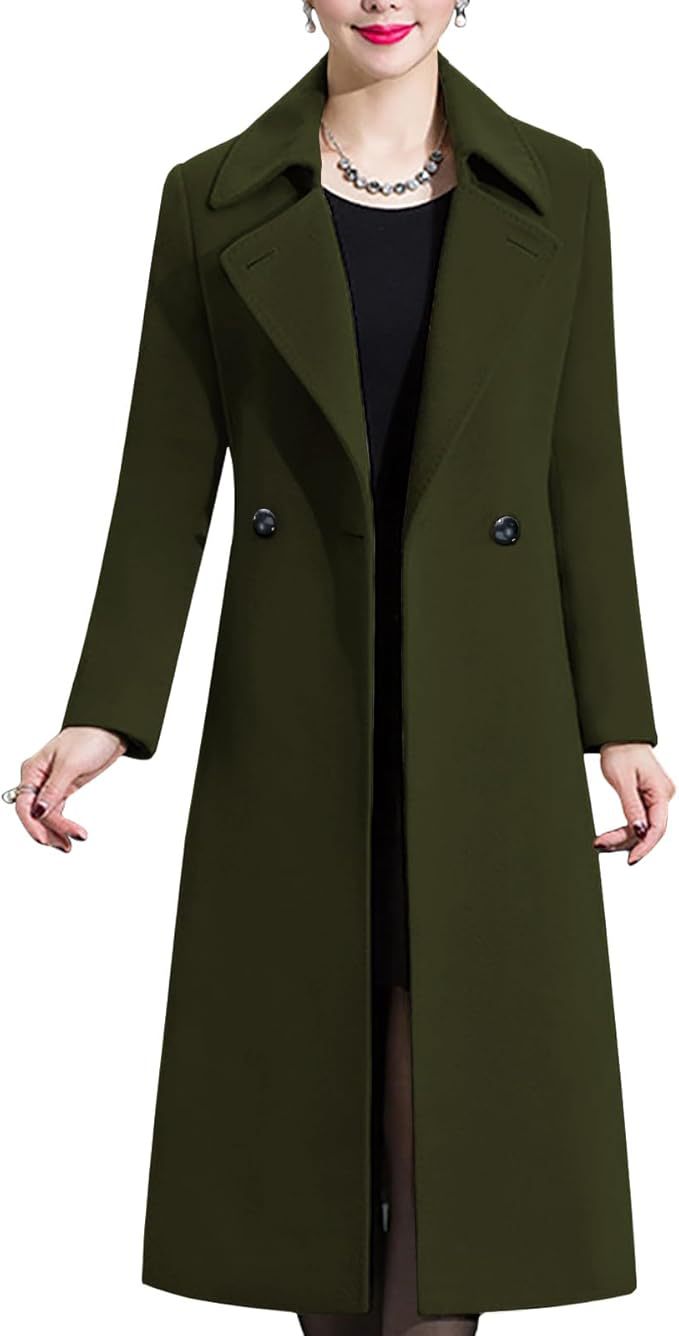 Damen Eleganter langer Mantel Krohn-e