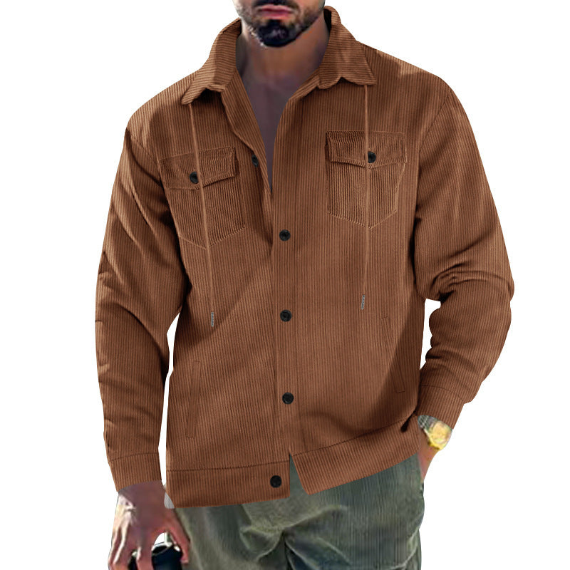 Herren Cord-Jacke mit praktischen Taschen und klassischem Schnitt Krohn-e