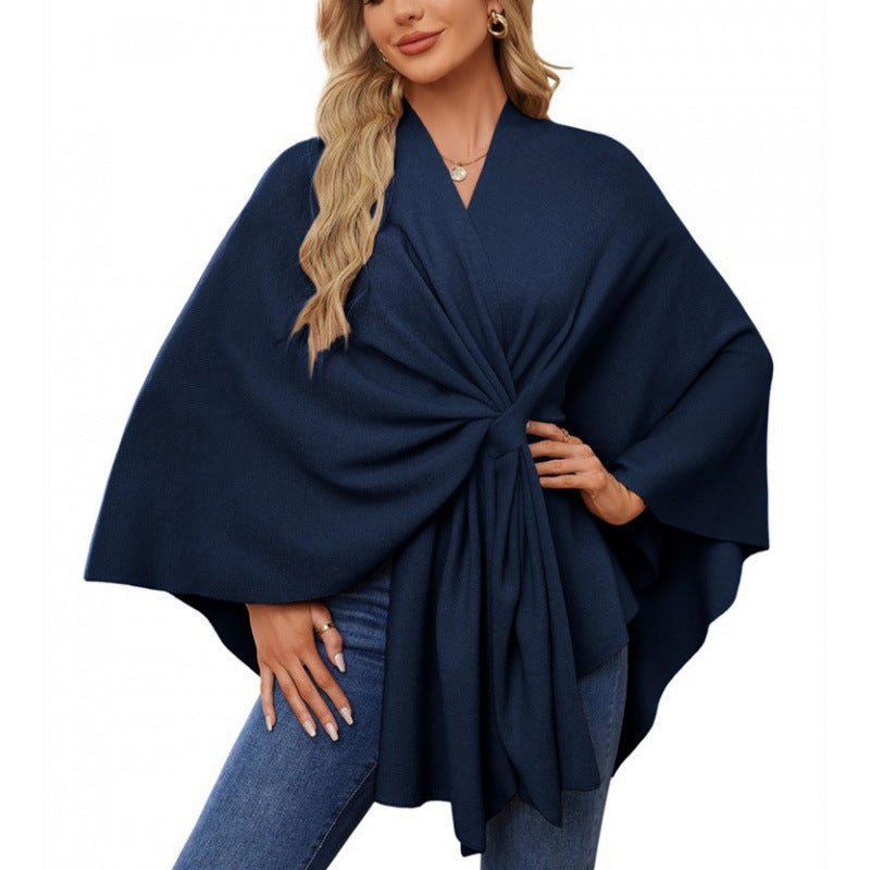 Damen modischer Wickelmantel mit trendigem Design Krohn-e