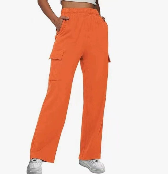 Damen Cargo-Hose mit weitem Bein und praktischen Seitentaschen Krohn-e