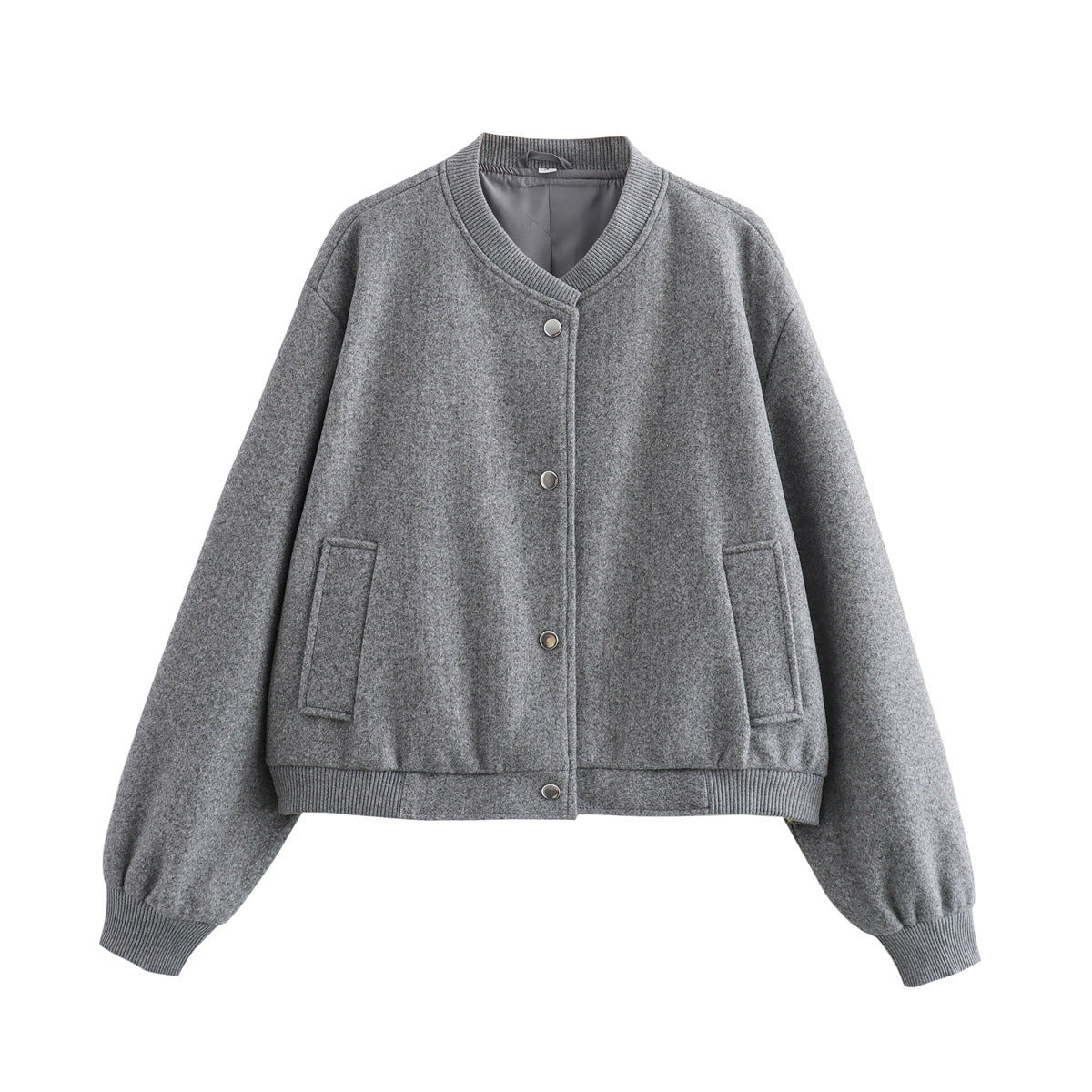 Damen Übergangsjacke mit weichem Wollmaterial und praktischen Taschen Krohn-e