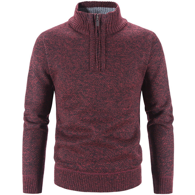Herren modischer Rollkragenpullover mit elegantem Reißverschluss Krohn-e