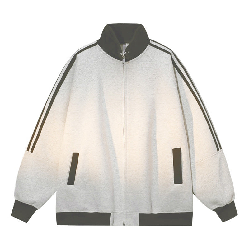 Damen Sportliche Kapuzenjacke mit Reißverschluss und angeschnittenen Ärmeln Krohn-e