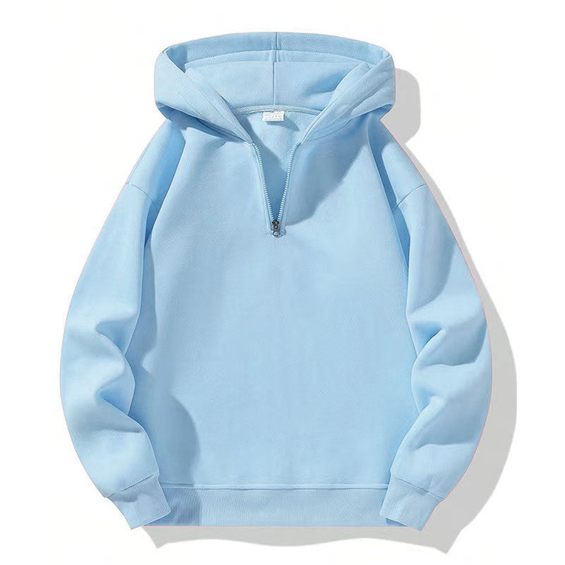 Herren sportlicher Kapuzenpullover mit halbem Reißverschluss Krohn-e