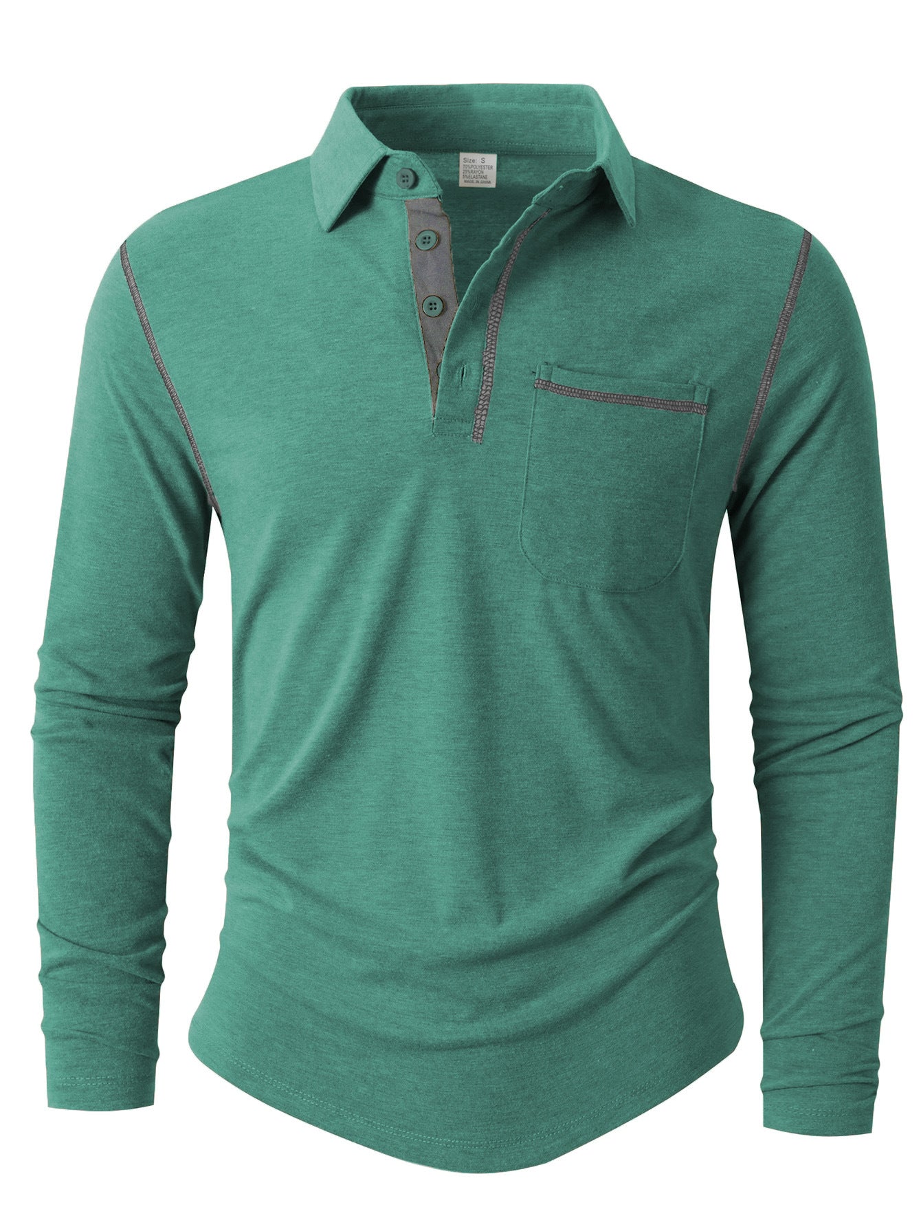 Herren Langarm Poloshirt Krohn-e