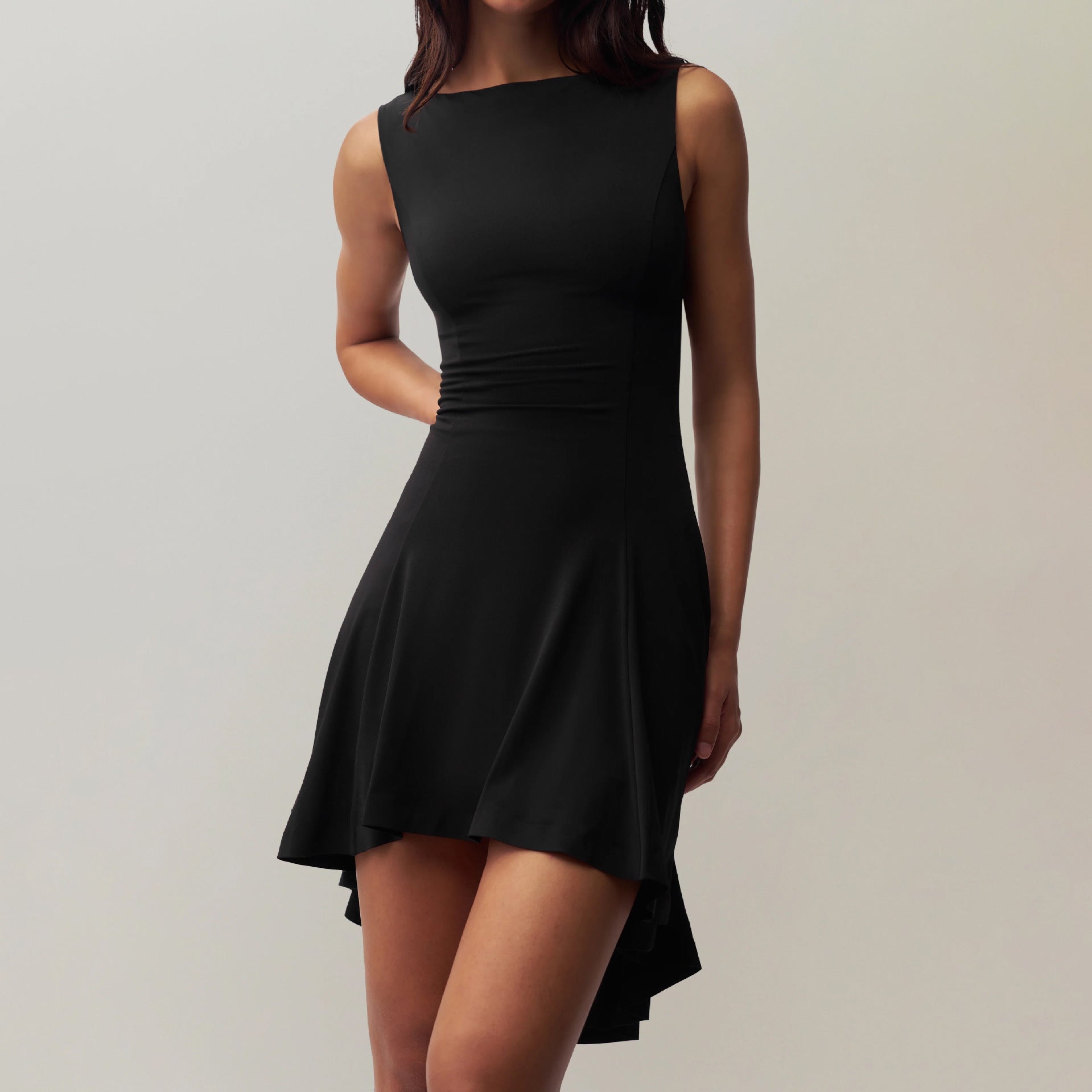 Damen ärmelloses asymmetrisches Kleid Krohn-e