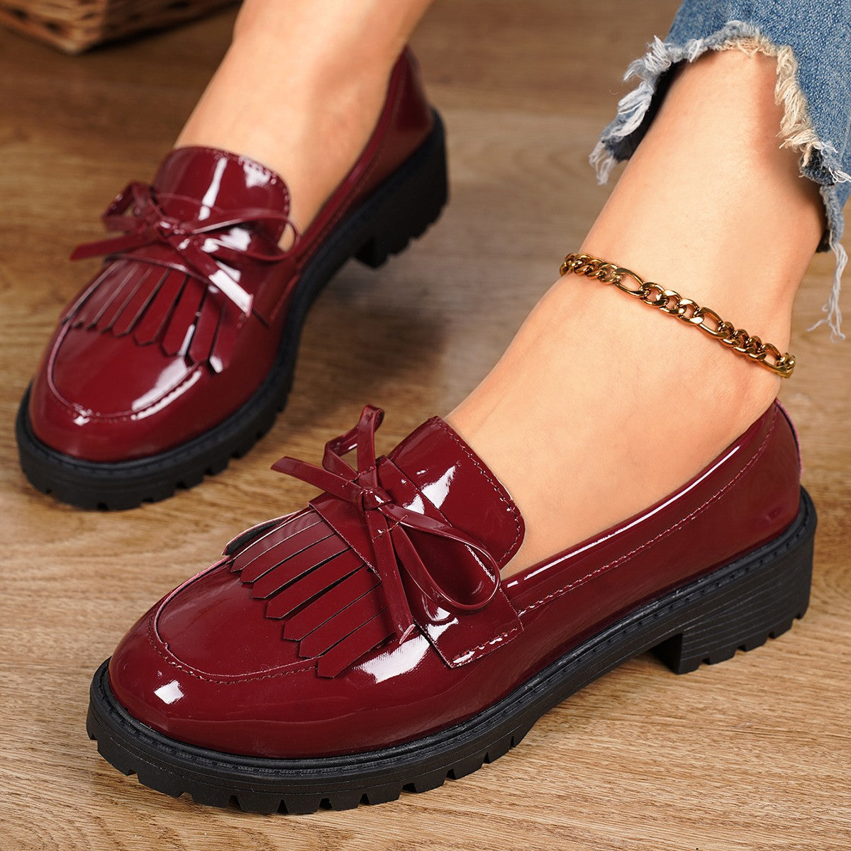 Heidi Mode | Bow Mary Jane Schuhe Freizeitschuhe