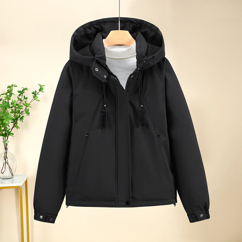 Damen Funktionale Softshelljacke mit verstellbarer Kapuze und hochwertigen Reißverschlüssen Krohn-e