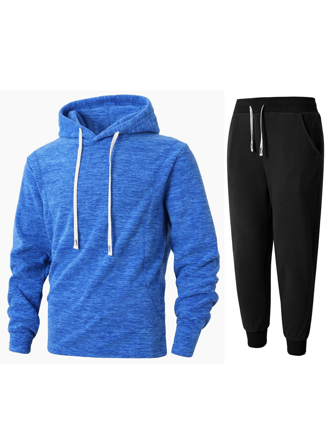 Herren Fleece-Kapuzenpullover und Jogginghose Set Krohn-e
