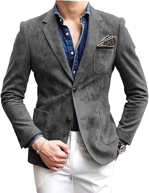 Herren eleganter Samtblazer mit modernem Schnitt und edlen Details Krohn-e