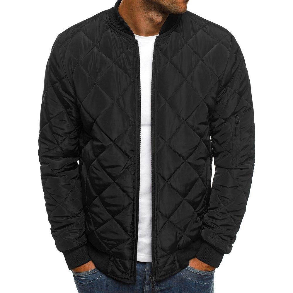 Herren Steppjacke mit elastischen Rippbündchen und praktischen Reißverschlusstaschen Krohn-e