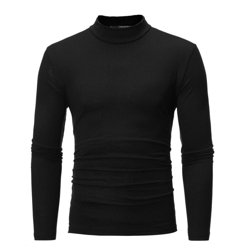 Herren Rollkragen Langarmshirt mit figurbetontem Schnitt und atmungsaktiver Stretch-Qualität Krohn-e