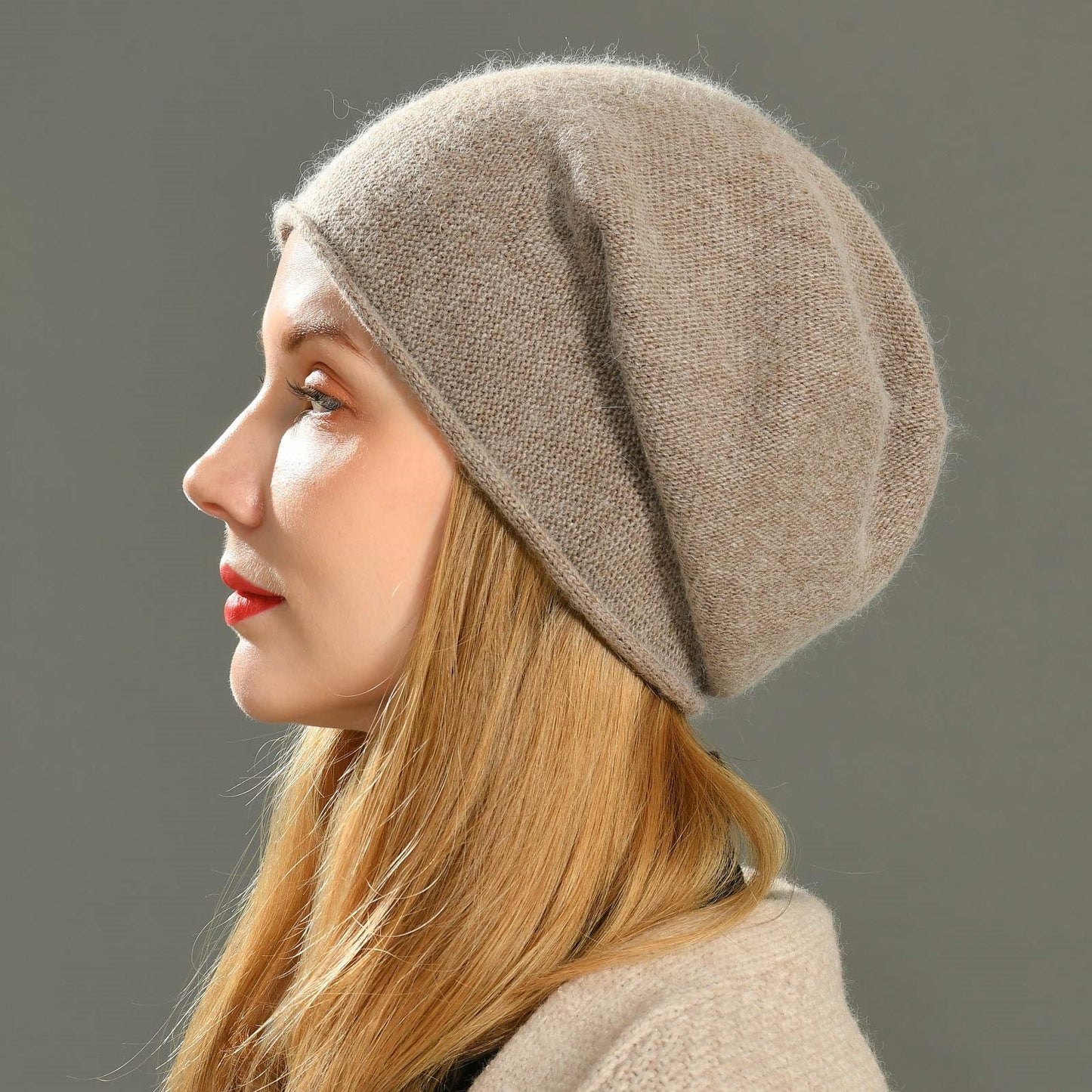 KROHN-E Damen Beanie Slouchy-Style Weiches Material