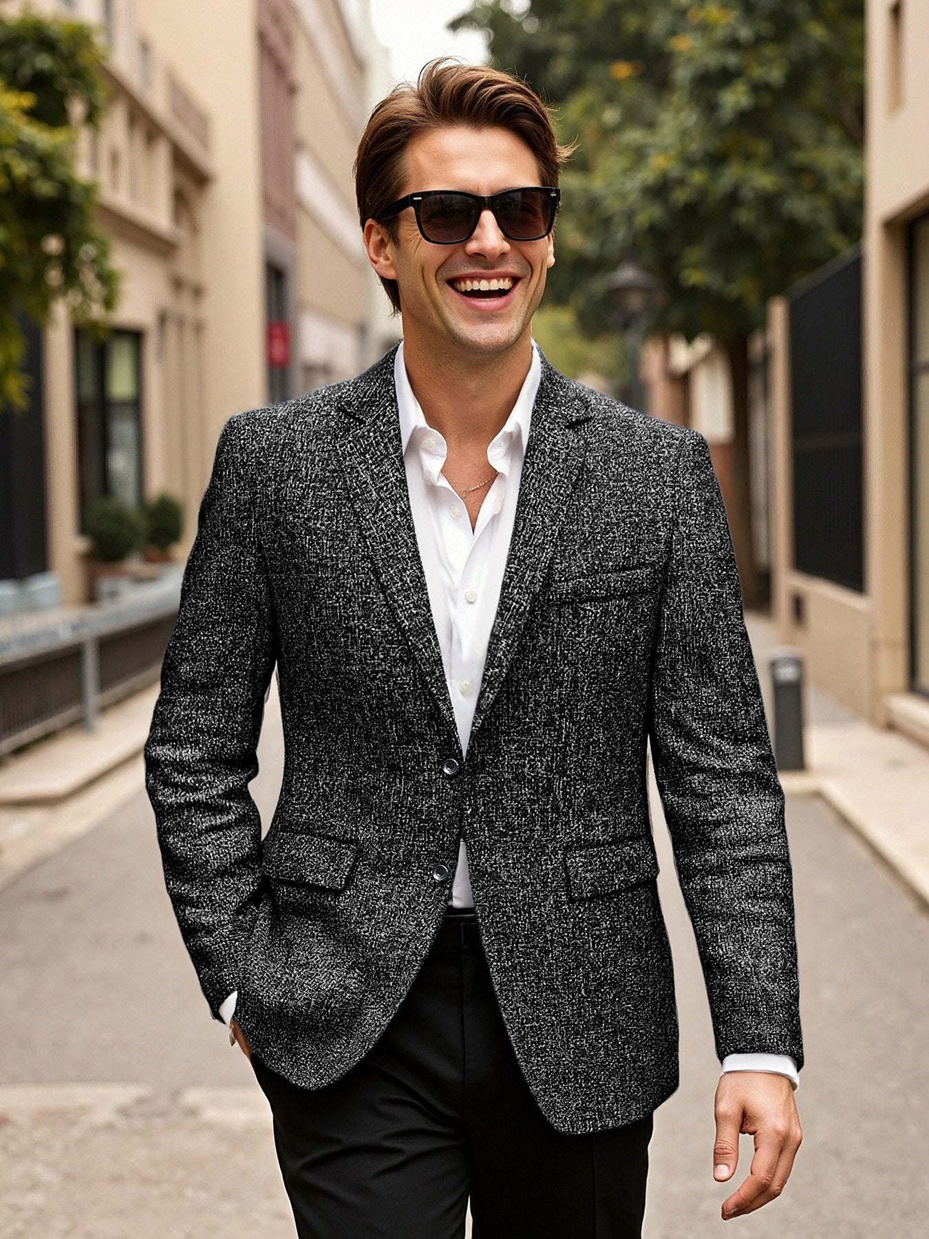 Herren eleganter Blazer aus Wolle Krohn-e