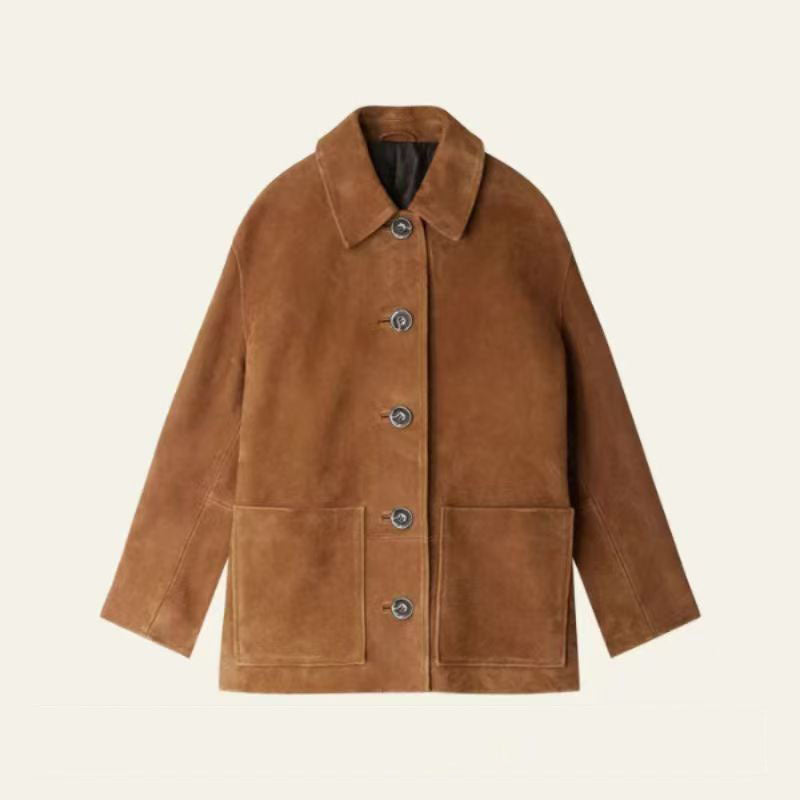 Damen Herrenmode Wildlederjacke Krohn-e