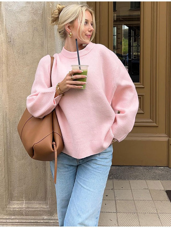 Krohn-e | Oversized Strickpullover Weich und Lässig Perfekt für Den Alltag