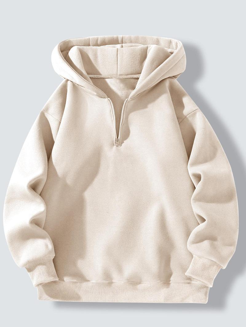 Herren sportlicher Kapuzenpullover mit halbem Reißverschluss Krohn-e