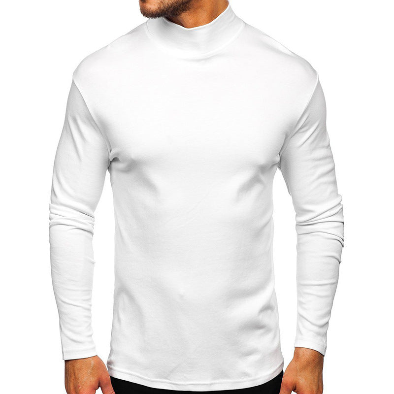 Herren Langarmshirt mit Stehkragen aus hochwertigem Material Krohn-e