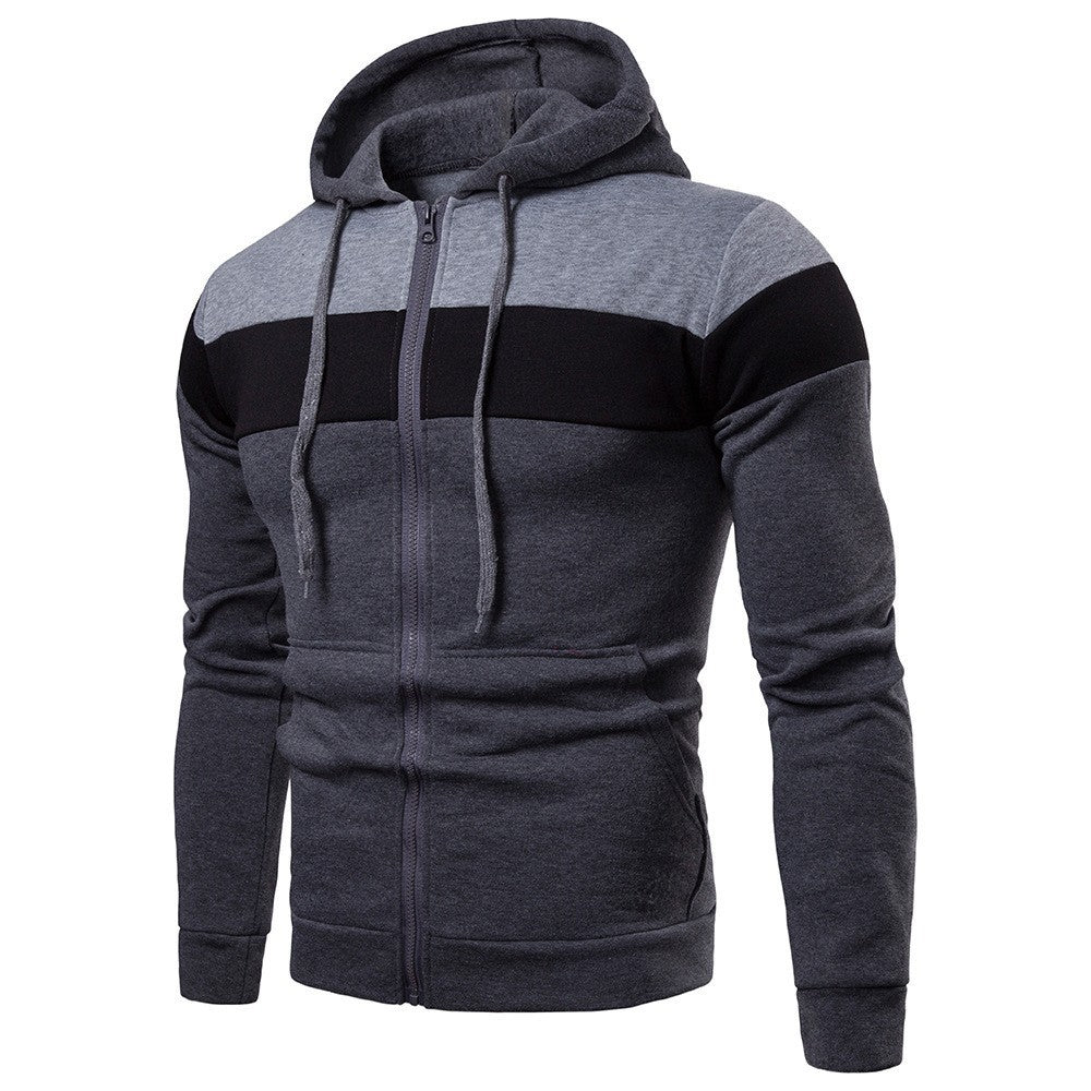Herren modische Kapuzenjacke mit Farbblockdesign Krohn-e