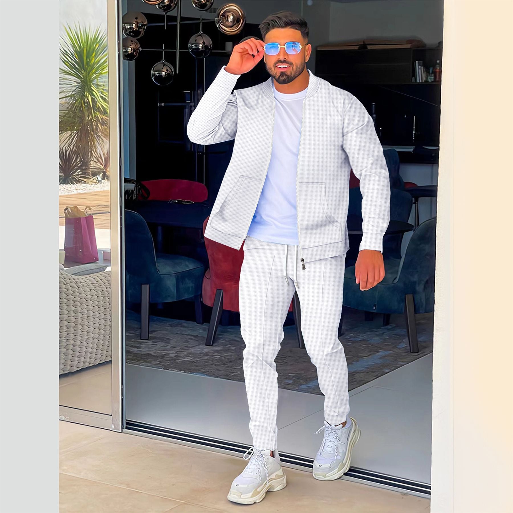Herren sportliches Outfit mit leicht strukturiertem Design Krohn-e