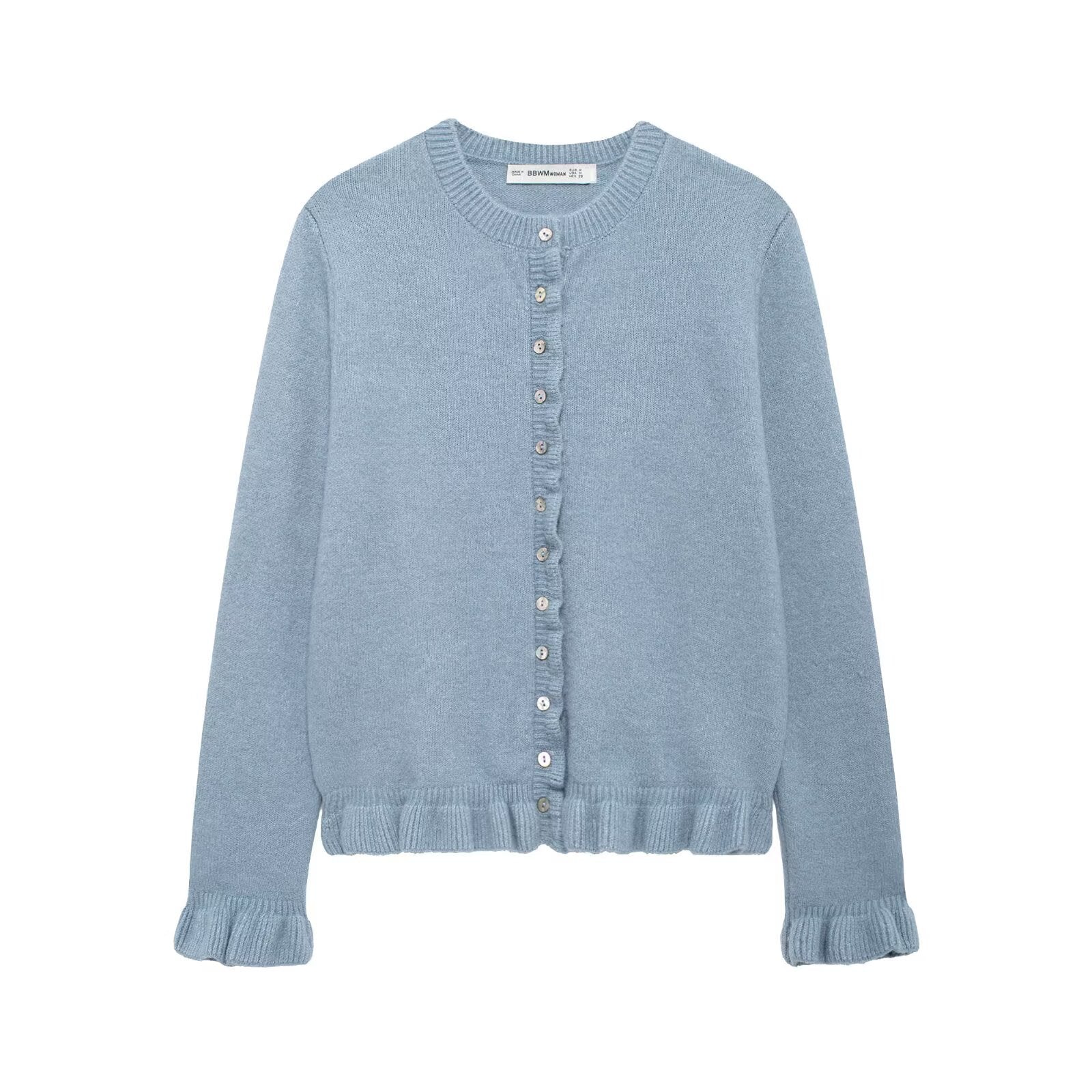 Damen elegante Strickjacke mit dekorativen Knöpfen Krohn-e