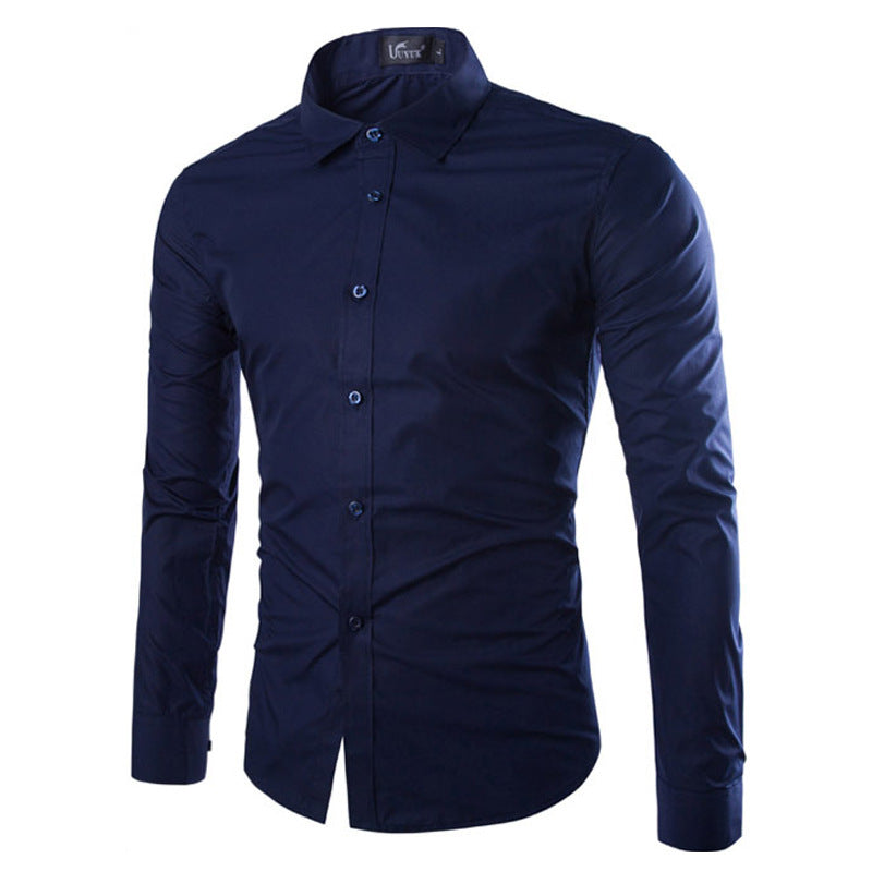 Herren elegante Langarmhemd Krohn-e