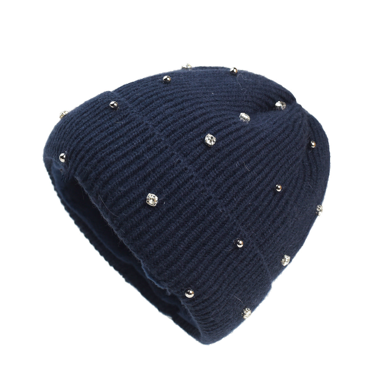 KROHN-E Damen Beanie weicher Strick dezenter Glanz