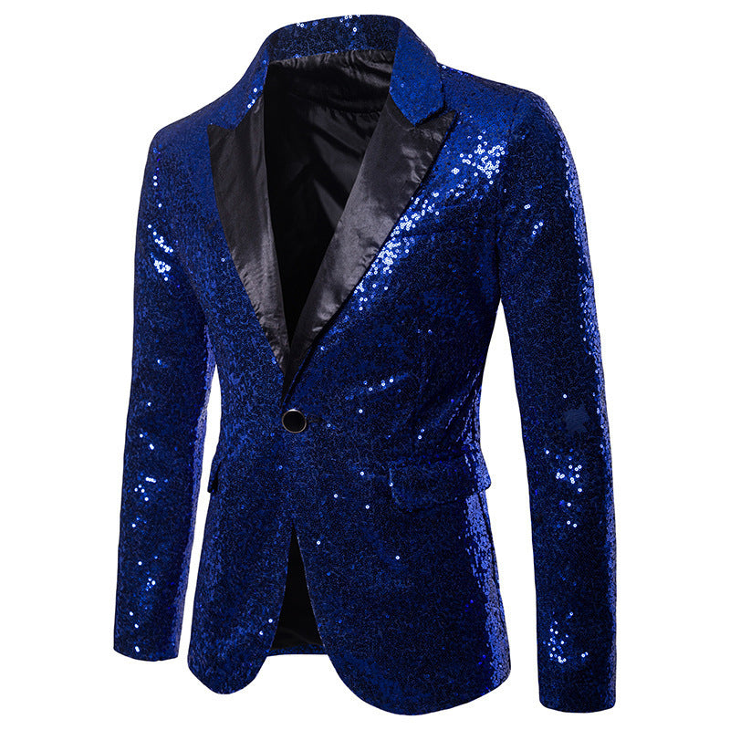 Herren Funktionsblazer mit Pailletten und klassischem Revers Krohn-e
