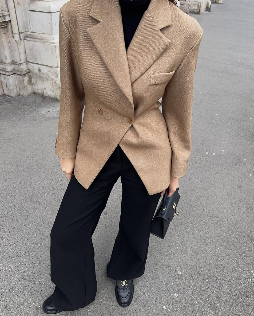 Damen Eleganter Zweireiher Blazer im modernen Schnitt Krohn-e