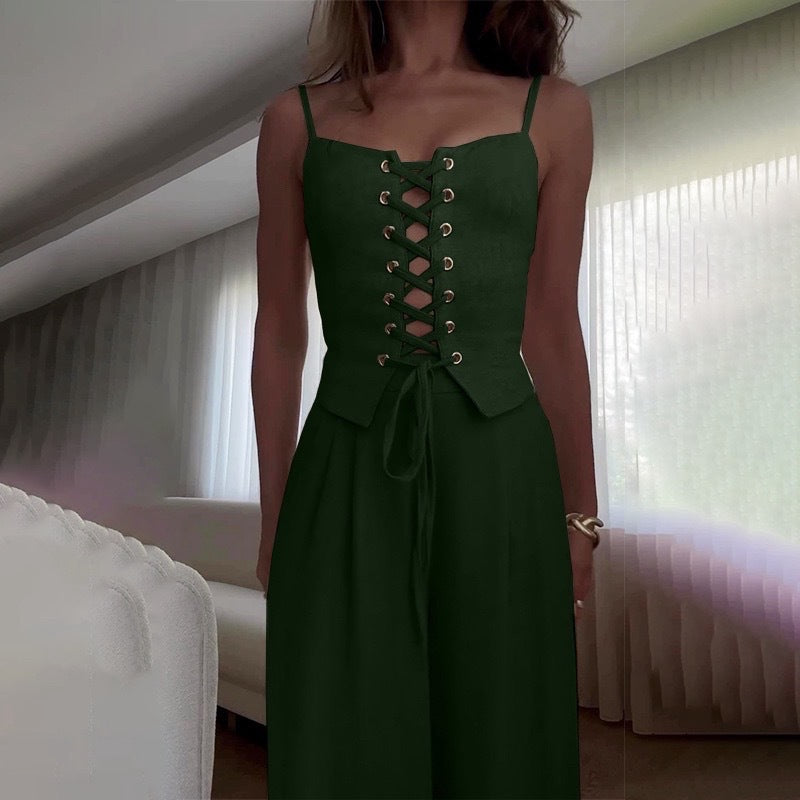Damen Korsettbluse mit Schnüroptik Krohn-e