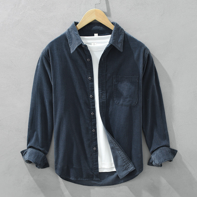 Elegantes Herren Retro Cordhemd für alle Anlässe