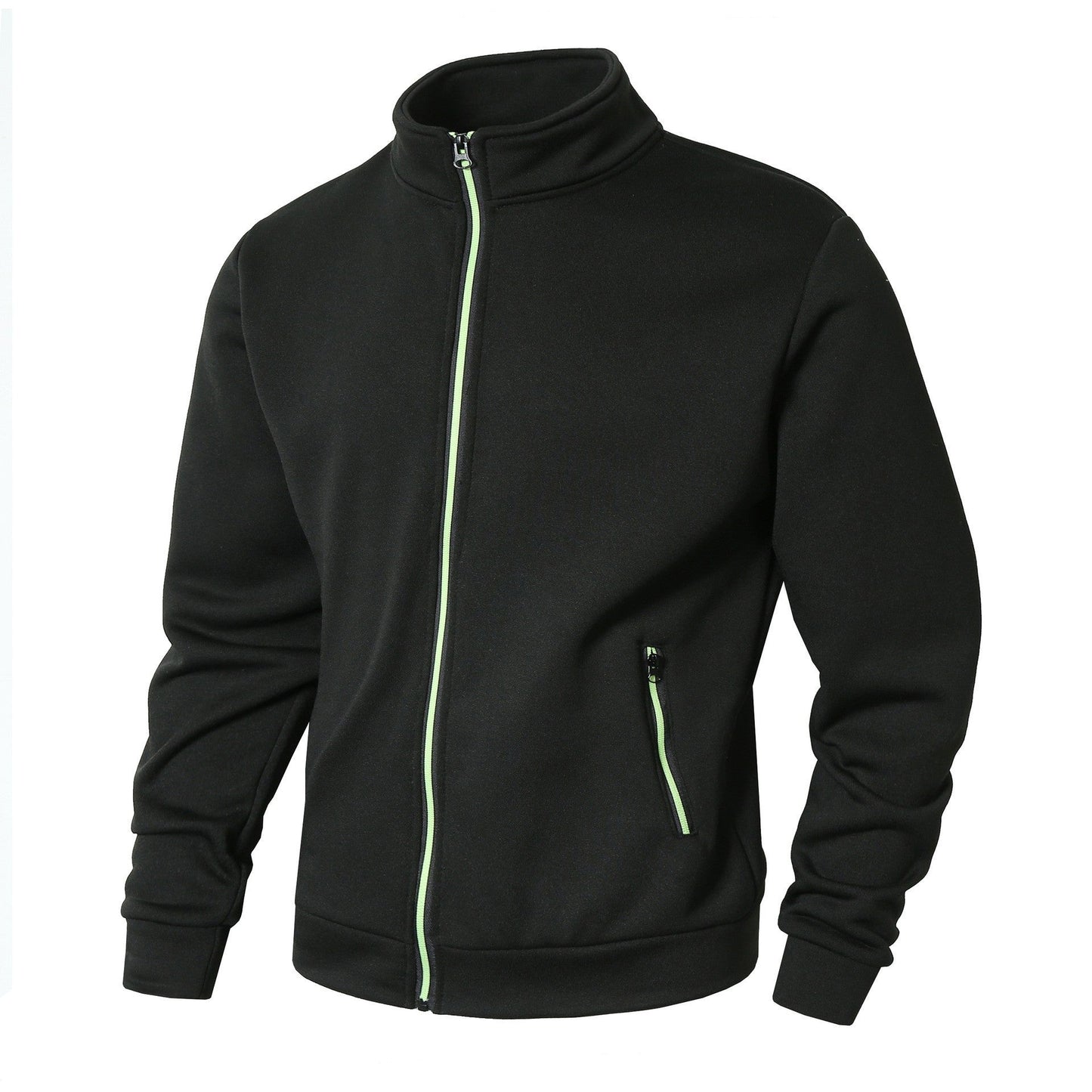 Herren Fleecejacke mit hohem Kragen und Reißverschluss Krohn-e