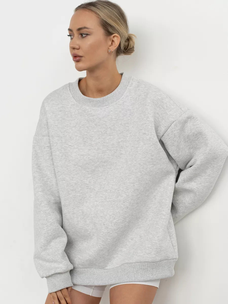 Damen lässiges Over-Sized Sweatshirt mit Oversized-Schnitt und weichen Baumwollmaterialien Krohn-e