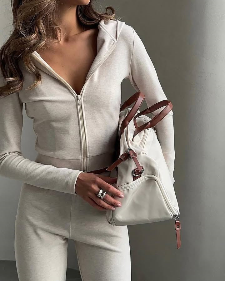 Krohn-e | Club Slim Fit Kapuzen Zweiteiler