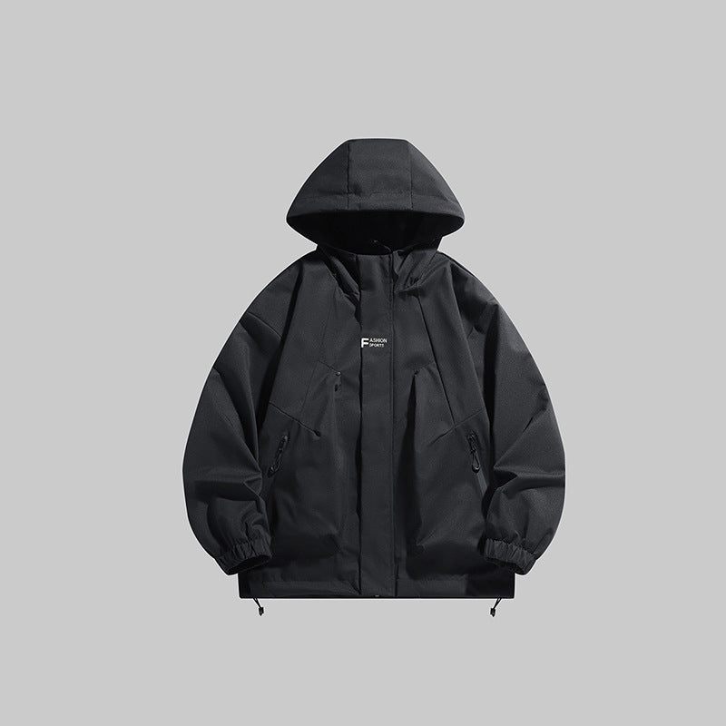 Herren multifunktionale Winterjacke mit isolierendem Fleecefutter und verstellbarer Kapuze Krohn-e