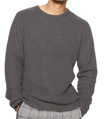 Herren Strukturierter Pullover mit Rundhalsausschnitt Krohn-e