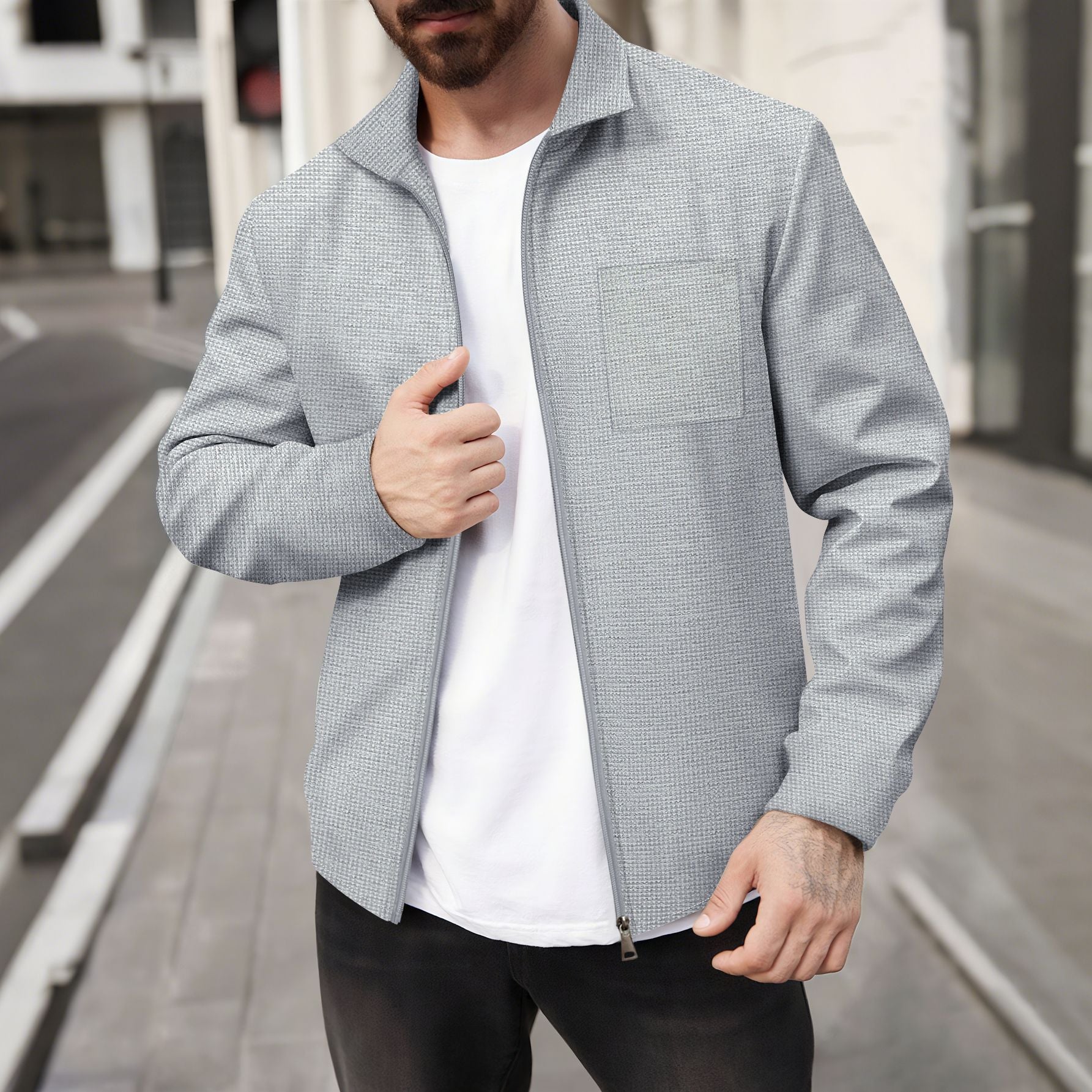 Herren sportliche Jacke Krohn-e