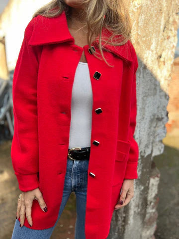 Damen Fleece Jacke mit modernem Kragen Krohn-e