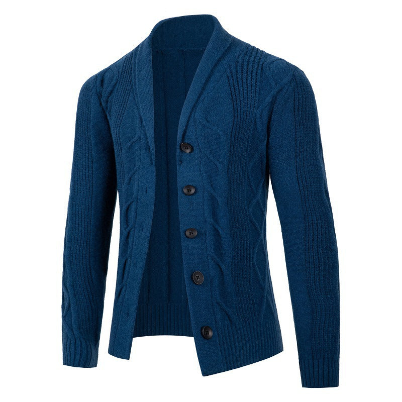 Herren Strickjacke mit modernen Kabelmustern und bequemen Passform Krohn-e