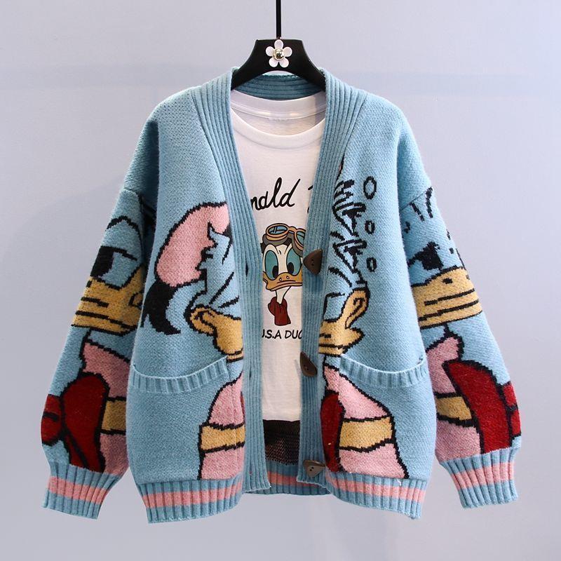 Damen Großer Strickcardigan mit verspieltem Motiv Krohn-e