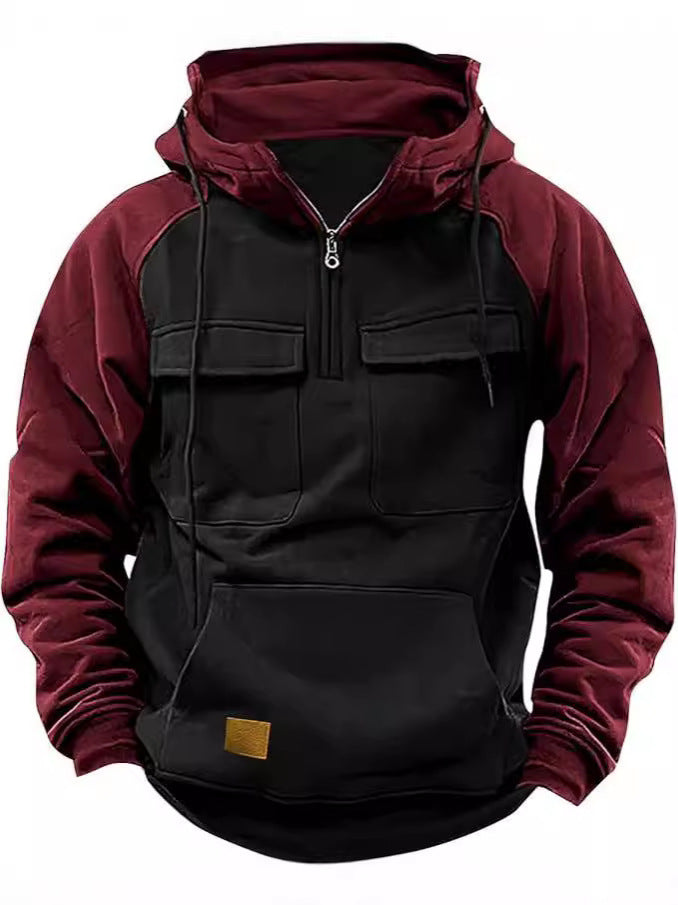 Herren funktionale Kapuzenjacke mit praktischen Taschen Krohn-e