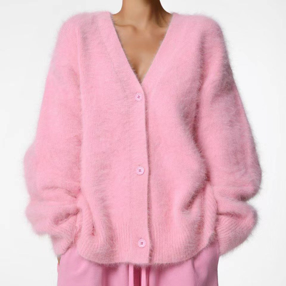 Damen kuscheliger Langarm-Strickcardigan Krohn-e