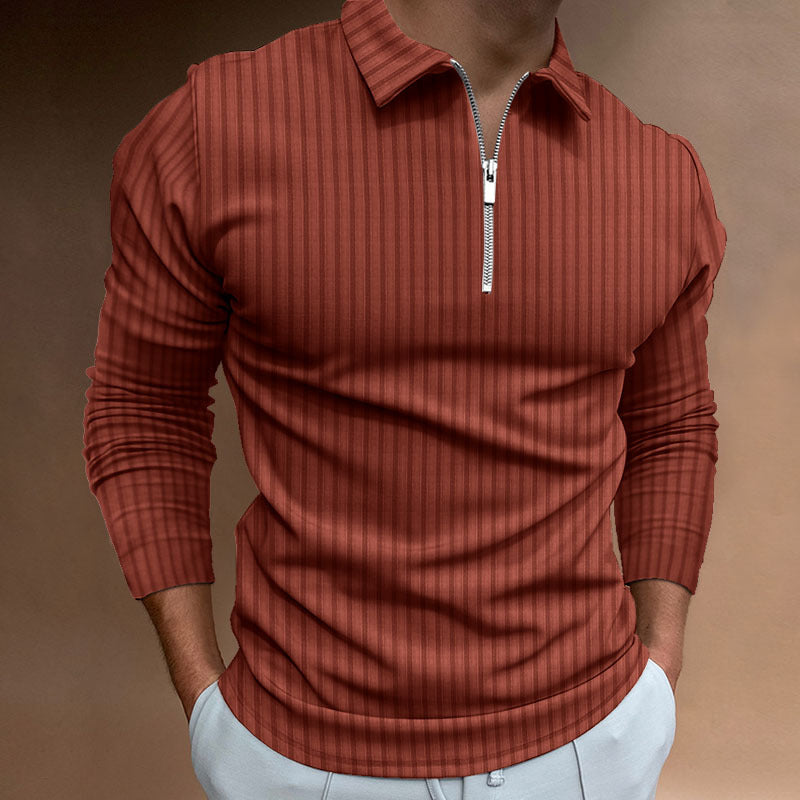 Herren modischer Poloshirt mit Reißverschluss Krohn-e