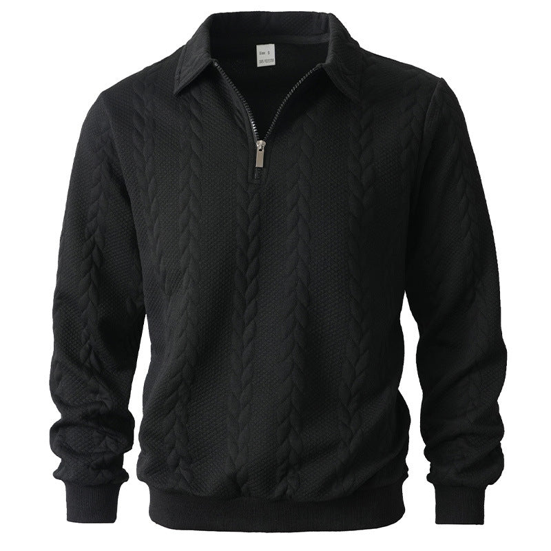 Herren eleganter Strickpullover mit Reißverschluss Krohn-e