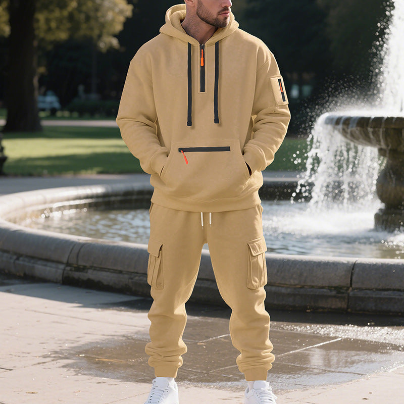 Herren sportliches Hoodie- und Cargo-Hosen-Set Krohn-e