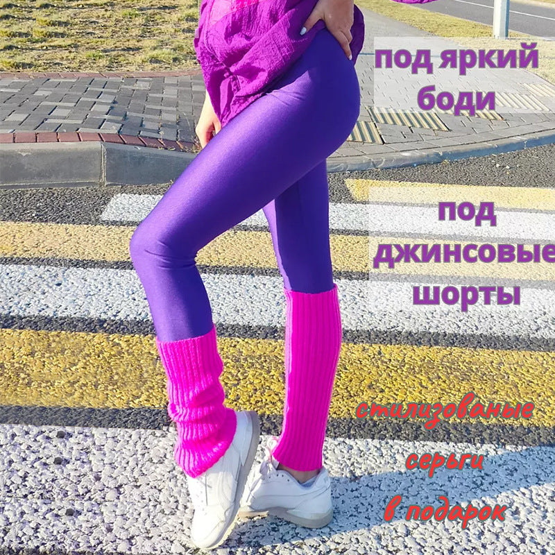 Damen Hochglänzende Sportleggings mit hohem Bund und optimaler Passform Krohn-e