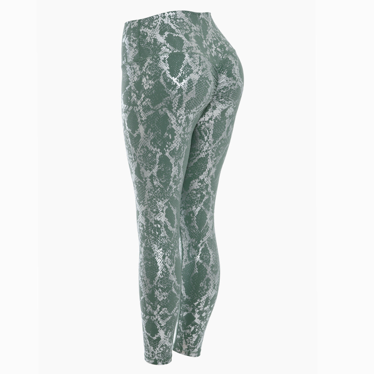 Damen Sportleggings im Schlangenprint mit hohem Bund Krohn-e