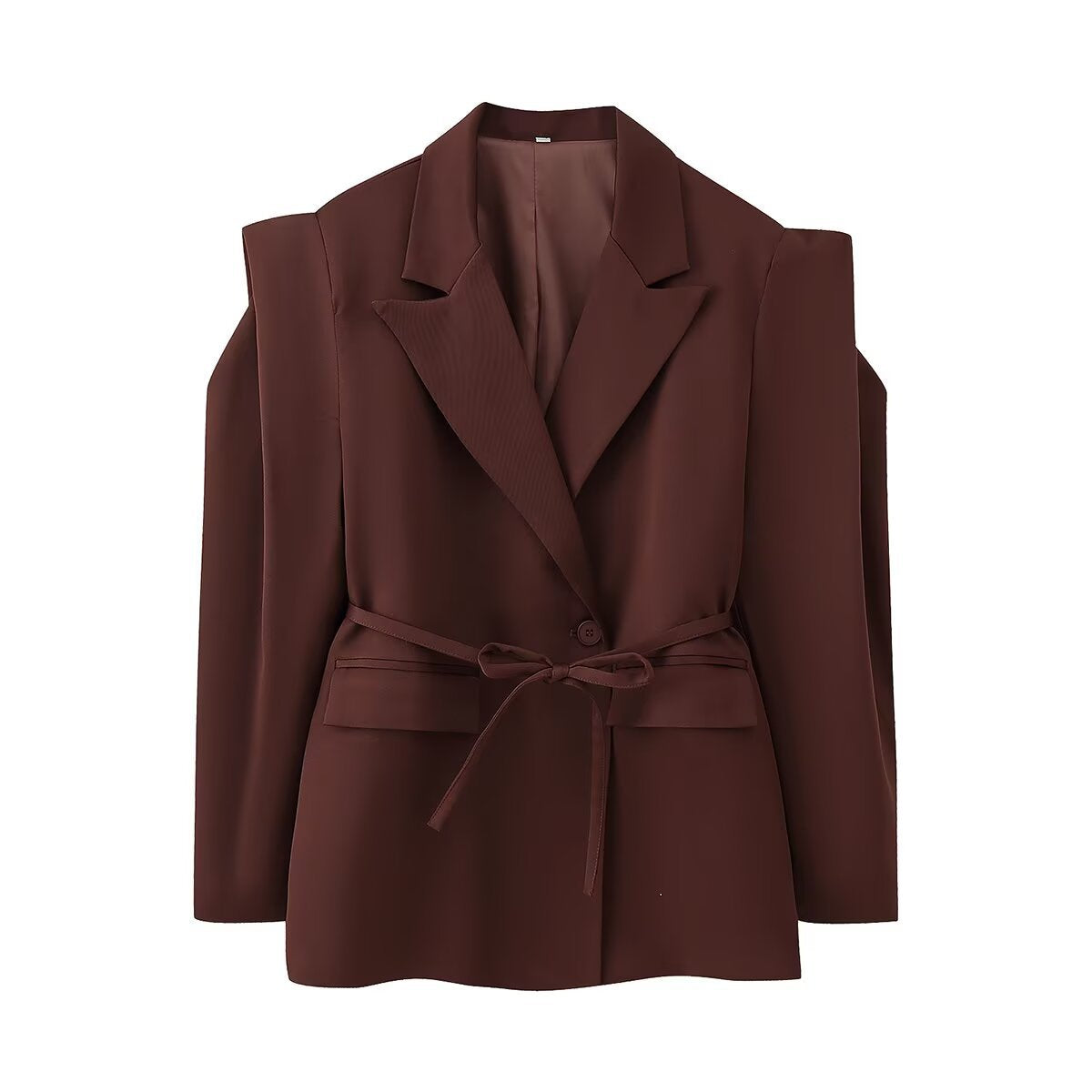 Damen eleganter Oversized-Blazer mit Gürteldetail Krohn-e